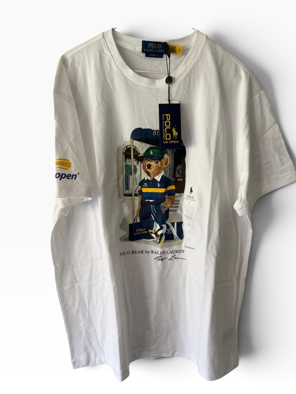 Men’s Polo Ralph Lauren US Open S/S Polo Bear T Shirt NWT Size L